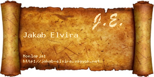 Jakab Elvira névjegykártya
